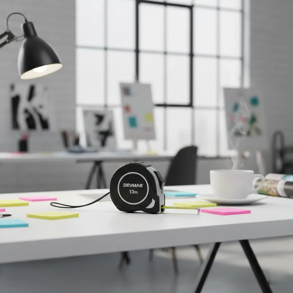 Compact tape measure for precise measurements